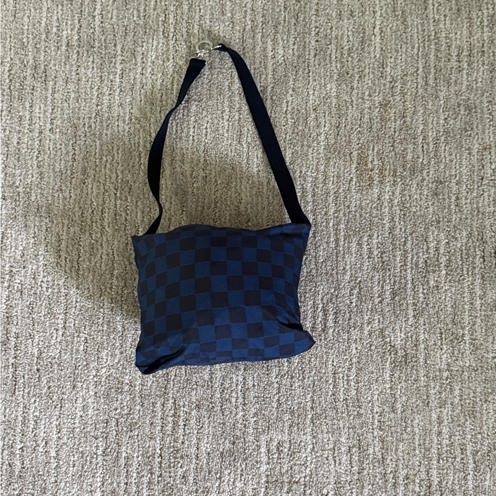 Louis Vuitton Blue and Black Windbreaker with Stand-Up Collar - Picture 5 of 7